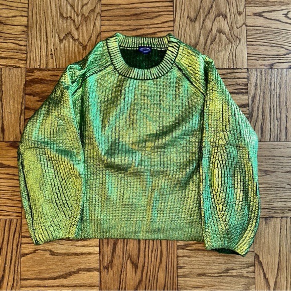 Scoop metalic green sweatwer, XXL - Picture 5 of 7